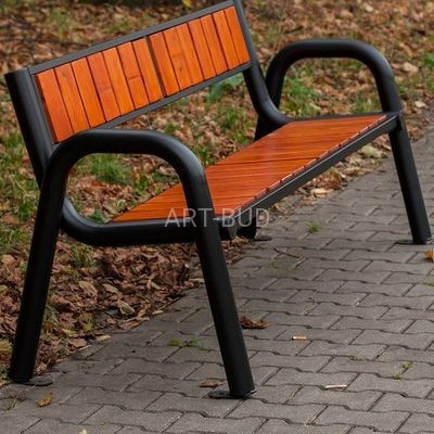 Ławka stalowo- drewniana parkowa Spartan Prestige