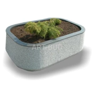 Donica betonowa owalna wys. 48 cm długość 158 cm kat 91 