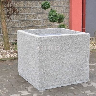 Donice betonowe kwadratowe gazony betonowe 90x90x80 cm 