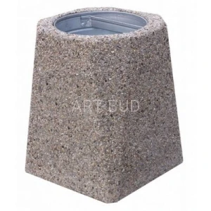 Kosze betonowe na śmieci kosz uliczny pojemność 40 l trapezowy 