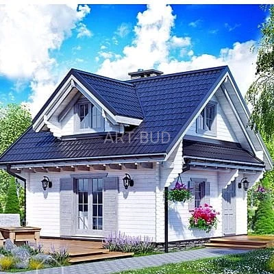 Drewniany domek letniskowy Dominik 61 m2