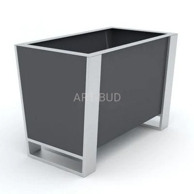 Donica parkowa, miejska Novara, stalowa 0325 