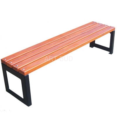 Ławka metalowo drewniana miejska  Stadio I 