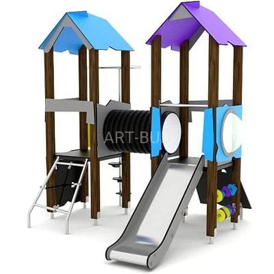 Zestaw zabawowy drewniany na plac zabaw WOODEN   