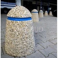 Pal parkingowy betonowy z faską malowaną 