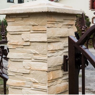 System ogrodzeń TESERA daszek na murek i na słupek WALMAR 