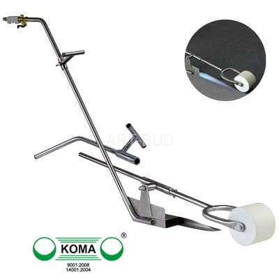 Palnik dekarski do zakładek z rolką dociskową PZW reduktor+wąż koma 10mb