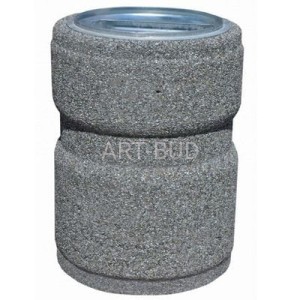 Kosze betonowe na śmieci okrągłe 