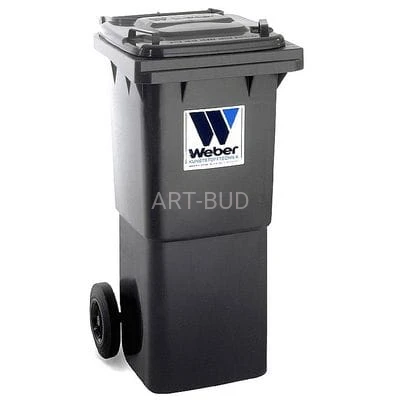 Plastikowe pojemniki na odpady komunalne 2-kołowe o pojemności 60  litrów