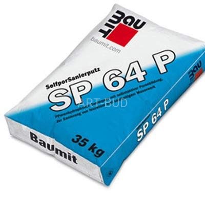 Tynk renowacyjny drobnoziarnisty SelfporSanierputz SP 64 P  SanovaBAUMIT 