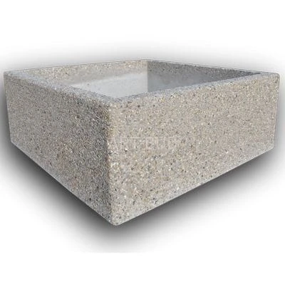 Betonowe donice donica miejska kwadratowa 100 x 100 cm 