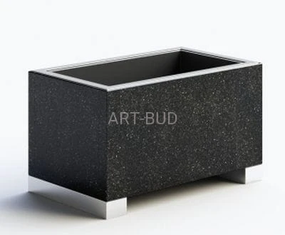 Donica miejska, parkowa Impala, stalowo - granitowa, długość 100 cm 0321 ( szt )