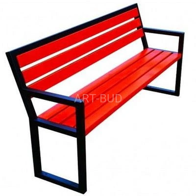 Ławka miejska Modern stalowo-drewniana długość 150-180 cm