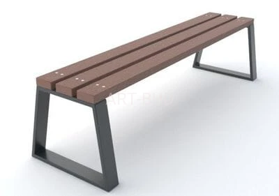 Ławka parkowa, miejska z tworzywa sztucznego Novara kod: 0157 TS ( szt ) 