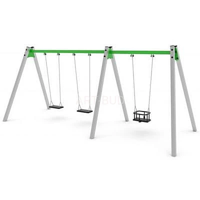 Huśtawka na plac zabaw certyfikowana wieloosobowa SWING 