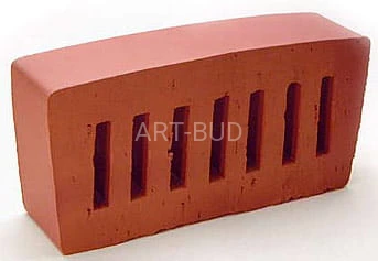 Cegła klinkierowa elewacyjna perforowana kolor czerwony profil Janka R 250x120x65 mm Lode