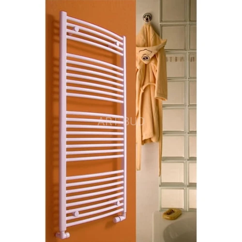 Grzejnik łazienkowy RADIUS PERFECT. Szer: 45, 50, 60 lub 75 cm. Wys: 59, 130, 165 lub 185 cm. Gł: 10 cm  (zł/szt)