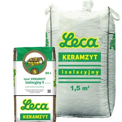 Keramzyt Izolacyjny Leca  frakcja S M L opakanie  Big Bag 1.5m3/2m3 