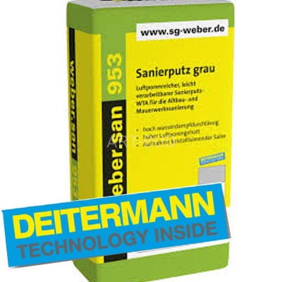 Tynk renowacyjny z certyfikatem WTA weber.san 953 DEITERMANN SP