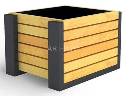 Metalowa donica miejska parkowa Caspe 68cm