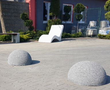 Betonowy słupek parkingowy Półkula 