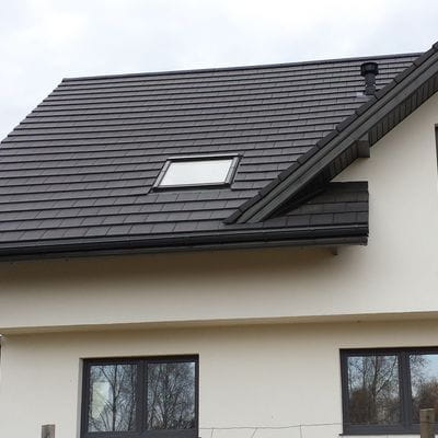 Parotec Dakdoorvoer EVO DN125 voor Creaton - Heidelberger dakpan - Ventilatiedoorvoer - Ventilatieschoorsteen (RAL 8017 - Bruin