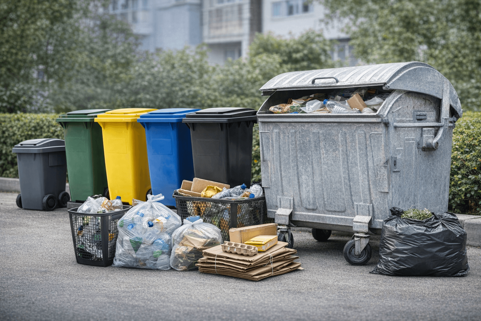 kontenery na śmieci 