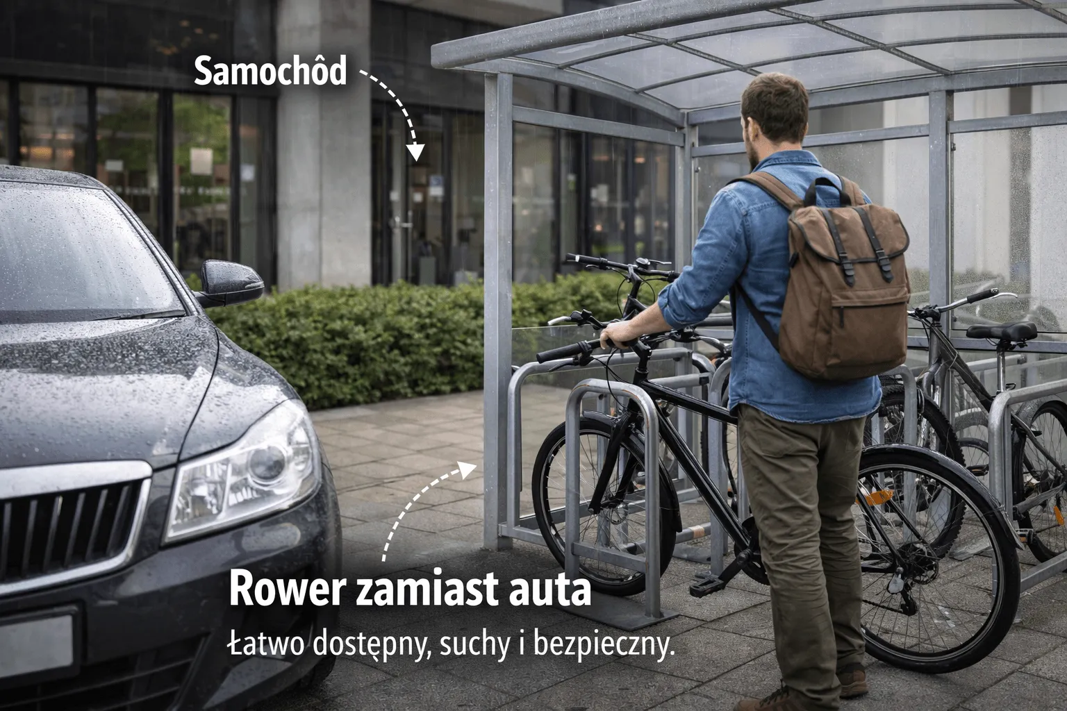 wiata rowerowa wady i zalety 