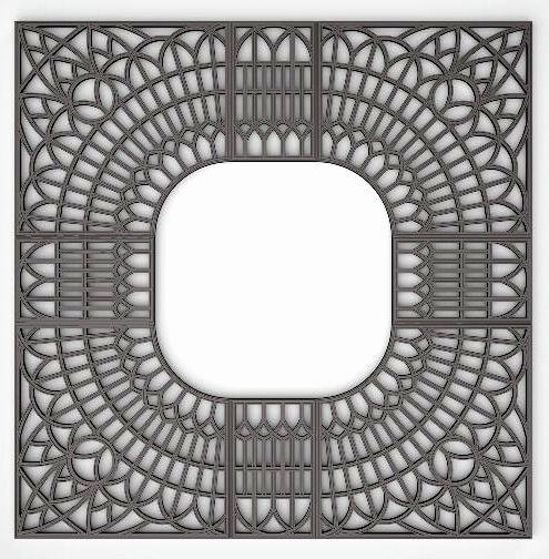 Krata żeliwna ochronna drzew pod drzewa KWADRATOWA 240x240