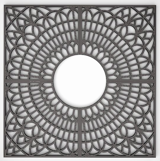 Krata żeliwna ochronna drzew pod drzewa KWADRATOWA 200