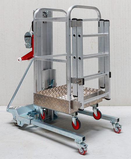 Podnośnik materiałowy osobowy z platformą roboczą PL200 AlpLift
