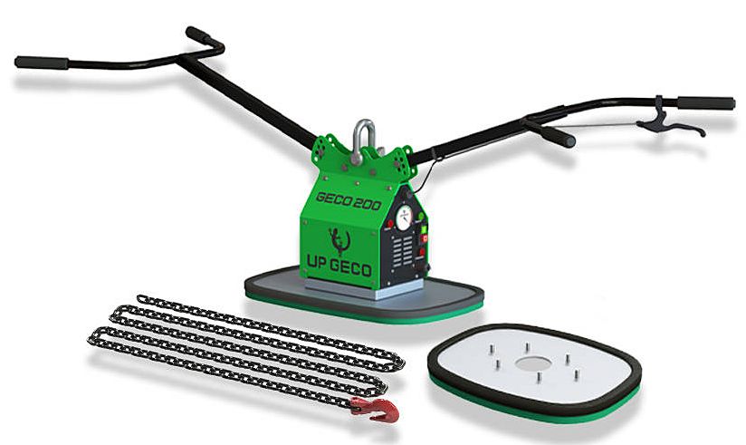 Chwytak próżniowy przyssawka do przenoszenia i układania bruku GECO 200 + płyty