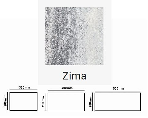 Kostka brukowa Camino kolor Zima gr 6cm Gladio