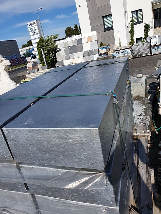 Stopnie blokowe betonowe Romantica kolor Perła stalowo-srebrna