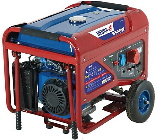 Agregat prądotwórczy generator DEGB7503K 6,5kW 6000W miedziane uzwojenie silnika 1x400V 1x230V Dedra