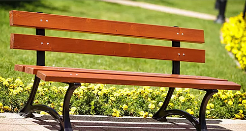 Ławka Łódzka żeliwna z siedziskiem i oparciem drewnianym 170 cm Rekord