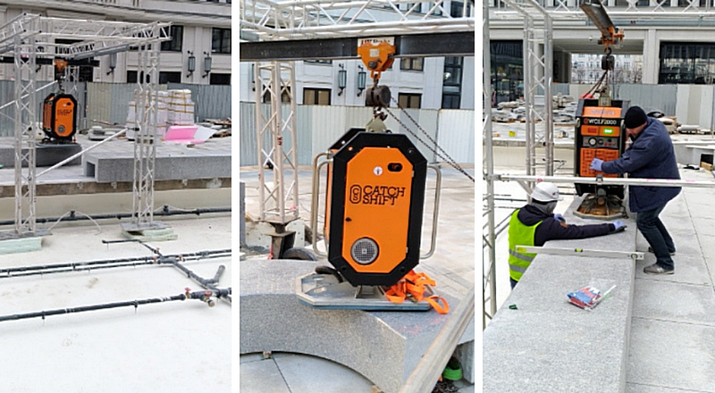 Maszyna Chwytak próżniowy maszyna do podnoszenia płyt betonowych Wolf 2000 2 tony lub Wolf 4000 4 tony CATCHSHIFT 