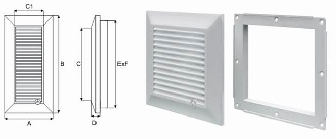 Kratka wentylacyjna Duo Smart 135 007-4176 Dospel