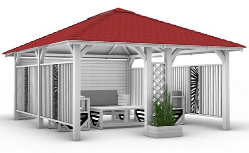 Altana ogrodowa drewniana Jola 5 x 4 m