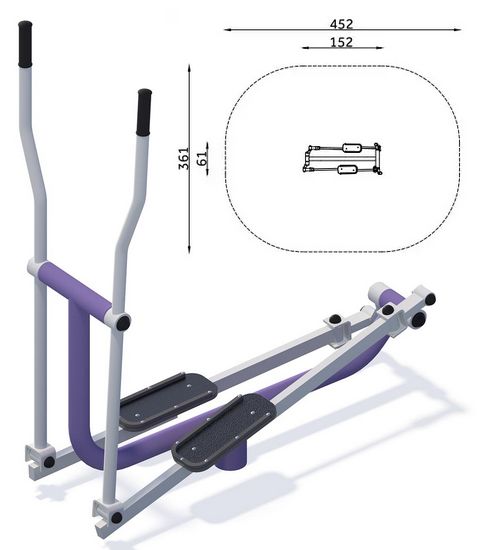 Siłownie plenerowe FI-012 Orbitrek Seria Standard