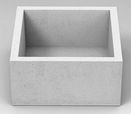 Donica kwadratowa z betonu architektonicznego Raca deco