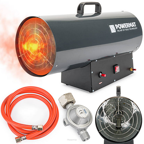 Nagrzewnica nadmuchowa gazowa z reduktorem zestaw 65KW PM-NAG-65GN Powermat