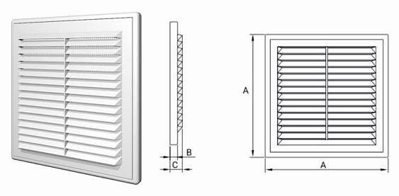 Kratka wentylacyjna D 150 RW Pro Line 007-0170 Dospel