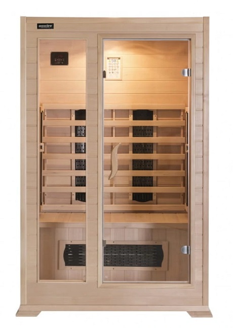 Infrasauna z drewna jodłowego dla 1–2 osób HECHT ACTIVE