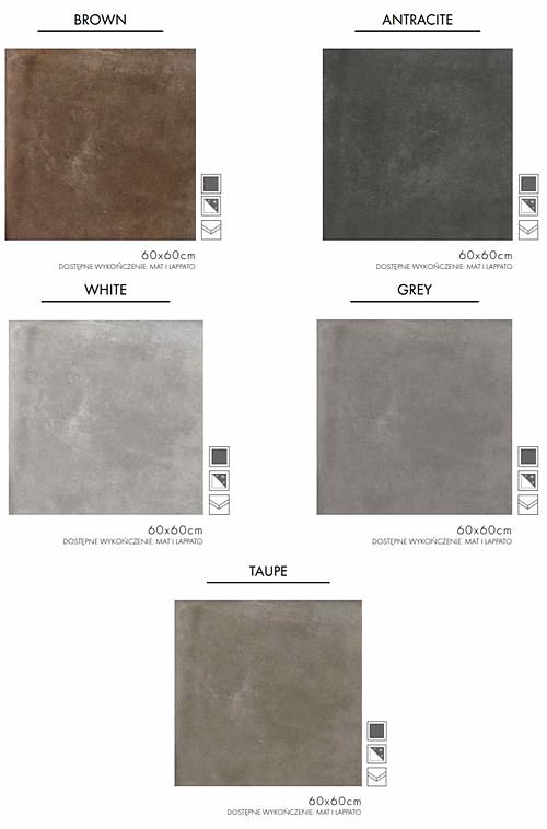 Płytka tarasowa gresowa kolekcja Danzig 60x60x2 Zoya