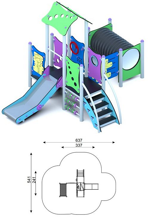 Zestaw na place zabaw PACIK CITY PASTEL