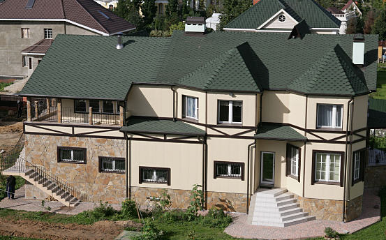 Gont papowy bitumiczny sześciokątny gładki i cieniowany kolor czerwony brązowy zielony Katepal