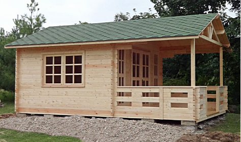 Drewniany domek letniskowy Igor I  12 + 5,2 m2