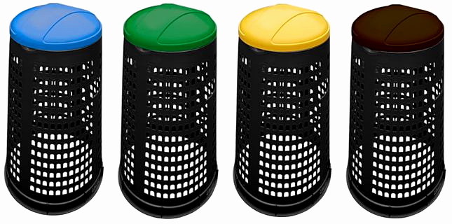 Stojak PE na worki do segregacji odpadów wewnątrz i na zewnątrz budynków (P001)