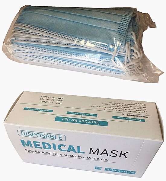 Maseczka ochronna medyczna uniwersalna PROTECT2U nr 5155 profilaktyka koronawirus